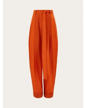 Ferragamo Damen Barrel-Hose - Orange