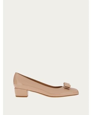 Ferragamo Vara Bow Pump - Natural