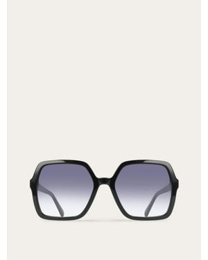 Ferragamo Square Frame Sunglasses - Black