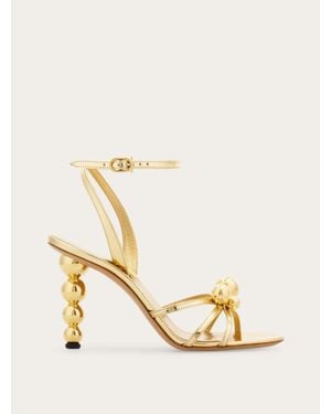 Ferragamo Spherical Heel Sandal .5 - Natural