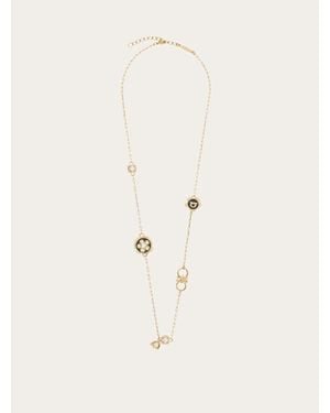 Ferragamo Charm Long Necklace - Natural