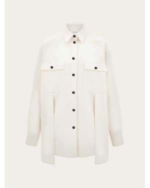 Ferragamo Oversize Shirt - Natural