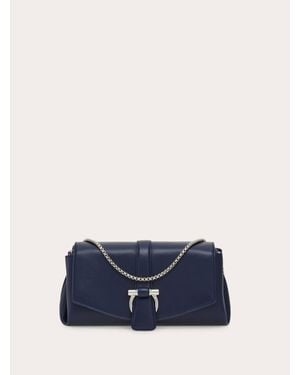 Ferragamo Mia Crossbody Bag (Xs) - Blue