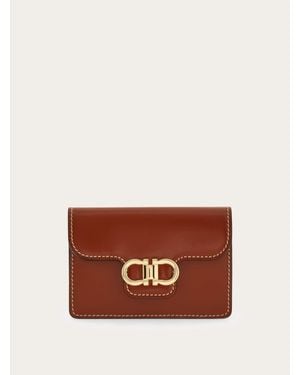 Ferragamo Gancini Key Holder - Brown