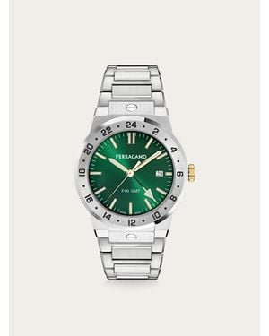 Ferragamo F-80 Classic Gmt Watch - White