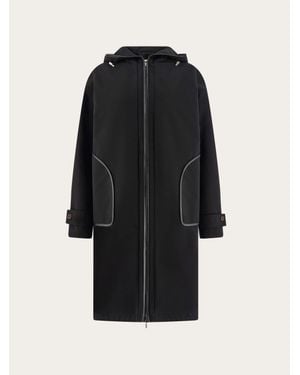 Ferragamo Donna Parka Lungo Imbottito - Nero