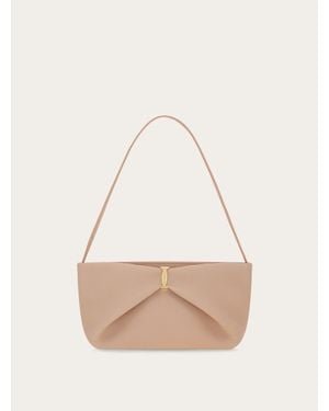 Ferragamo Donna Mini Bag Macro Fiocco - Neutro
