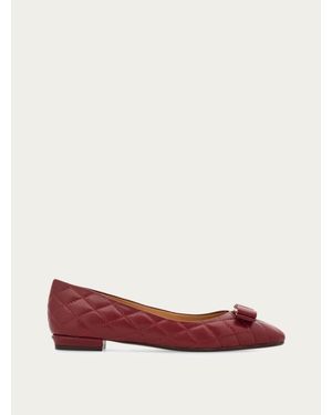 Ferragamo Mujer Bailarinas Varina Acolchada Rojo Talla .5
