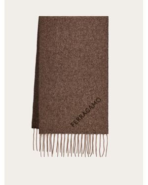 Ferragamo Jacquard Scarf - Brown