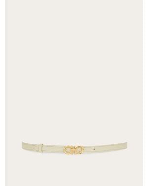 Ferragamo Gancini Fixed Belt - Natural