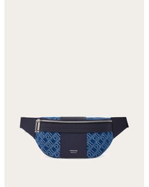 Ferragamo Uomo Marsupio Monogram - Blu
