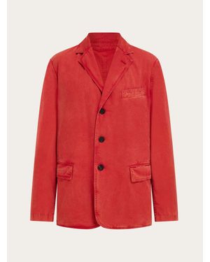 Ferragamo Single Breasted Jacket - Red