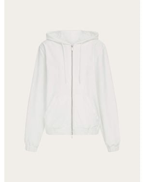 Ferragamo Mujer Sudadera Con Capucha Blanco - Neutro