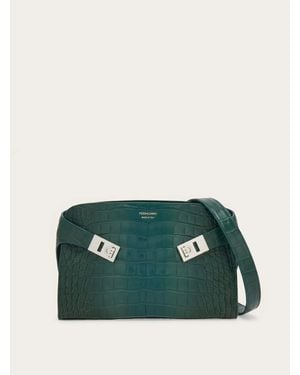 Ferragamo Hug Messenger Bag (S) - Green