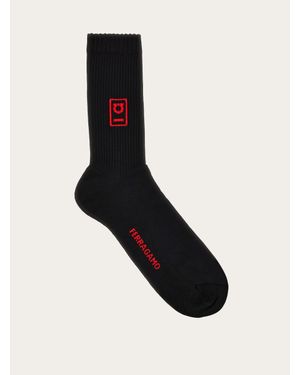 Ferragamo Hug Sports Socks - Black