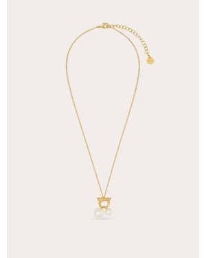 Ferragamo Double Pearl Necklace - Natural