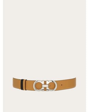 Ferragamo Mujer Cinturón Ajustable Y Reversible - Neutro