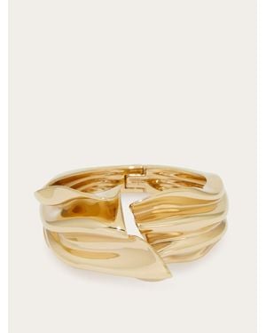 Ferragamo Donna Bracciale Drape - Metallizzato