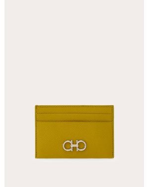 Ferragamo Gancini Card Holder - Yellow