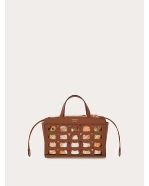 Ferragamo Mini Tote Bag - Natural