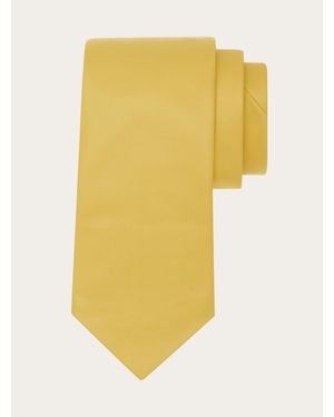 Ferragamo Nappa Leather Tie - Yellow