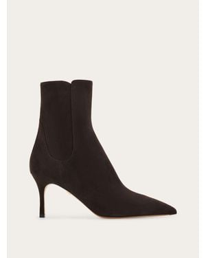 Ferragamo Pointed Ankle Boot - Black