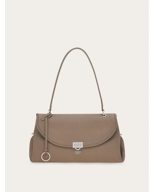 Ferragamo Sofia 2026 Shoulder Bag (M) - Natural