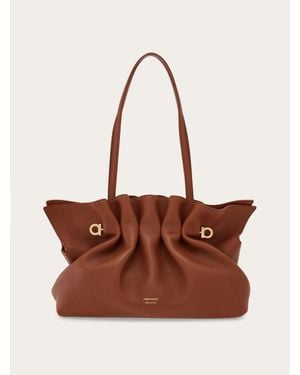 Ferragamo Soft-Bag (M) - Brown