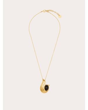 Ferragamo Necklace With Pendant - Natural