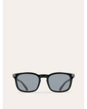 Ferragamo Rectangular Frame Sunglasses - Black