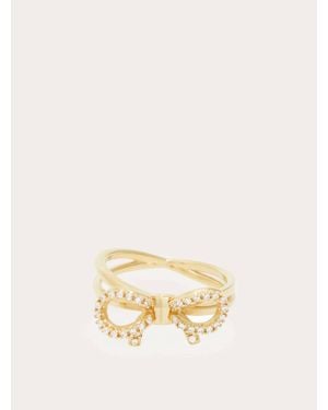 Ferragamo Vara Bow Ring (54Mm) - Natural