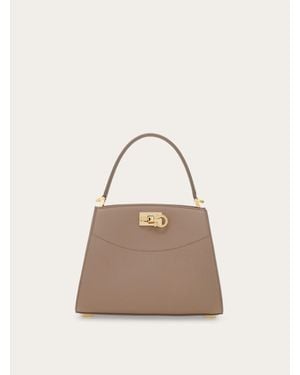 Ferragamo New Studio Box Bag (Xs) - Natural