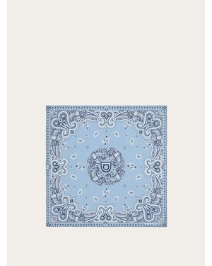Ferragamo Arabesque Print Bandana - Blue