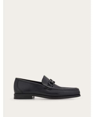 Ferragamo Loafer With Gancini Buckle - White