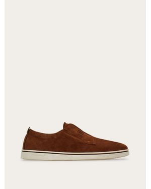 Ferragamo Herren Slip-On-Sneaker Größe - Braun