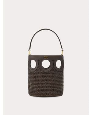 Ferragamo Gancini Outline Bucket Bag (Xs) - Multicolour