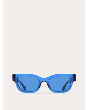 Ferragamo Rectangular Frame Sunglasses - Blue