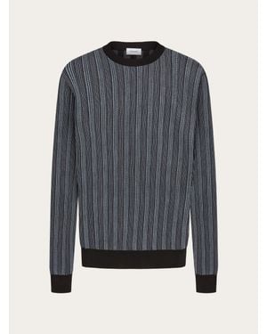 Ferragamo Crew Neck Jumper - Grey