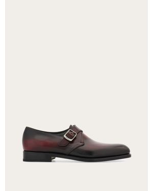Ferragamo Tramezza Single Monkstrap - White