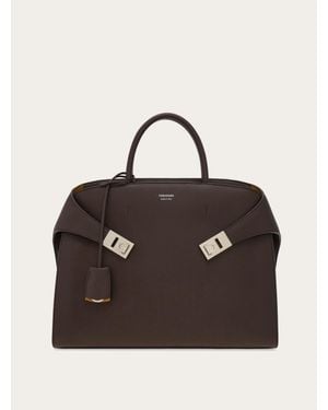 Ferragamo Hug Briefcase - Black