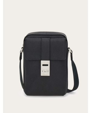 Ferragamo Hug Buckle Cross Body Bag - Black