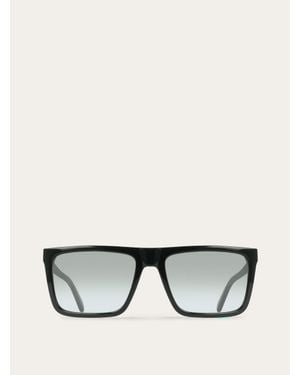 Ferragamo Rectangular Frame Sunglasses - Black