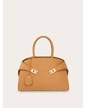 Ferragamo Hug Handbag (M) - Natural