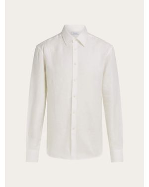 Ferragamo Linen Shirt - White