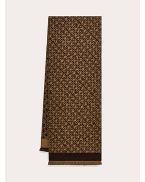 Ferragamo Herren Gancini Chain Schal - Braun