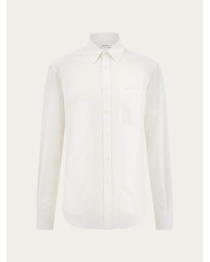 Ferragamo Monogram Shirt - White