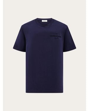 Ferragamo Logo T-Shirt - Blue