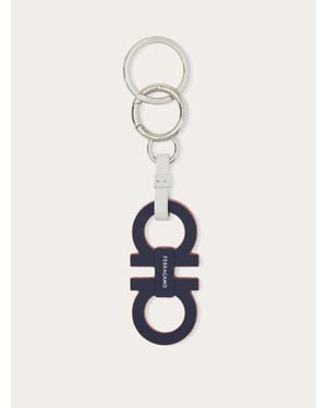 Ferragamo Gancini Keychain - White