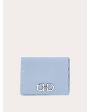 Ferragamo Gancini Compact Wallet - Blue