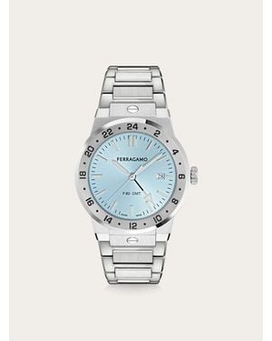 Ferragamo F-80 Classic Gmt Watch - Blue